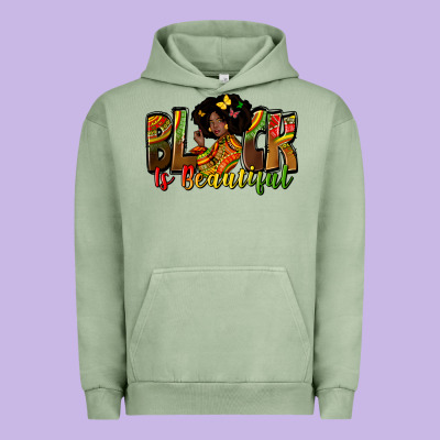 Black Is Beautiful Juneteenth Urban Hoodie Designed By Zillion Design Studio