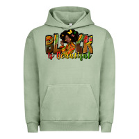 Pigment Oil Green Black is beautiful juneteenth Urban Hoodie - Zillion Design Studio