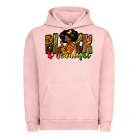 Pigment Salmon Black is beautiful juneteenth Urban Hoodie - Zillion Design Studio
