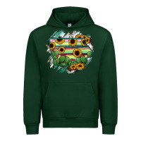 Forest Green Iowa State Map Urban Hoodie - RanaPortraitStore
