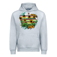 Heather Grey Iowa State Map Urban Hoodie - RanaPortraitStore