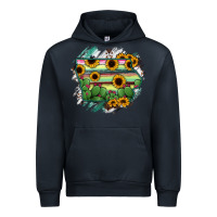 Navy Iowa State Map Urban Hoodie - RanaPortraitStore