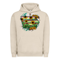 Pigment French Oak Iowa State Map Urban Hoodie - RanaPortraitStore