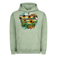 Pigment Oil Green Iowa State Map Urban Hoodie - RanaPortraitStore