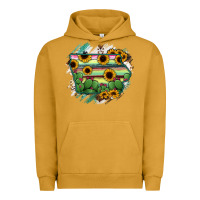 Pigment Peanut Butter Iowa State Map Urban Hoodie - RanaPortraitStore
