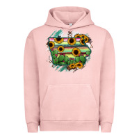 Pigment Salmon Iowa State Map Urban Hoodie - RanaPortraitStore