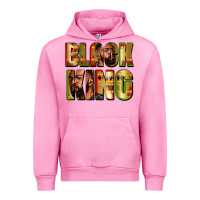 Fuchsia Pink Black king juneteenth Urban Hoodie - Zillion Design Studio