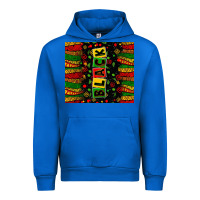 Cobalt Black license letters  juneteenth Urban Hoodie - Zillion Design Studio