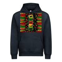 Navy Black license letters  juneteenth Urban Hoodie - Zillion Design Studio