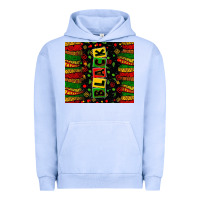 Pigment Grape Ice Black license letters  juneteenth Urban Hoodie - Zillion Design Studio