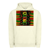 Pigment Pistachio Black license letters  juneteenth Urban Hoodie - Zillion Design Studio