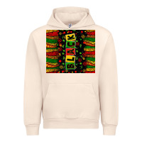 Sandshell Black license letters  juneteenth Urban Hoodie - Zillion Design Studio