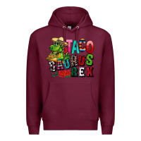 Burgundy taco saurus rex Premium Hoodie - CTS Tumbler Store