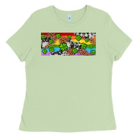 Matcha Western St. Patrick's Day Shamrock Rainbow Ladies Tee - Artiststas