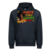 Navy Black mother leader queen juneteenth Urban Hoodie - Zillion Design Studio