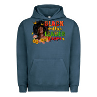 Pigment Midnight Navy Black mother leader queen juneteenth Urban Hoodie - Zillion Design Studio