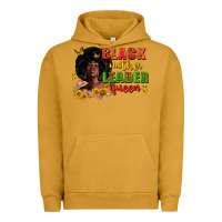 Pigment Peanut Butter Black mother leader queen juneteenth Urban Hoodie - Zillion Design Studio