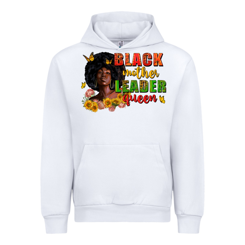 Black Mother Leader Queen Juneteenth Urban Hoodie by Zillion Design Studio | Teevron