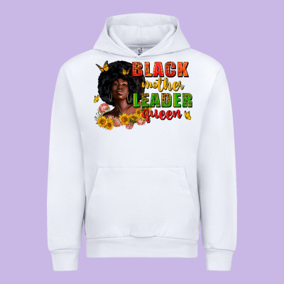 Black Mother Leader Queen Juneteenth Urban Hoodie Designed By Zillion Design Studio