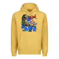 Antique Gold red white rawr Premium Hoodie - Zillion Design Studio