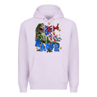 Lilac red white rawr Premium Hoodie - Zillion Design Studio