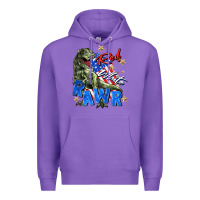 Purple red white rawr Premium Hoodie - Zillion Design Studio
