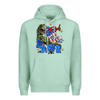 Seafoam red white rawr Premium Hoodie - Zillion Design Studio