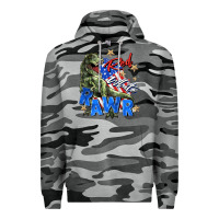 Slate Camo red white rawr Premium Hoodie - Zillion Design Studio