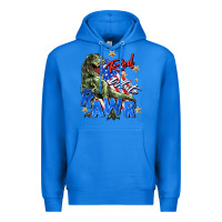 True Royal red white rawr Premium Hoodie - Zillion Design Studio