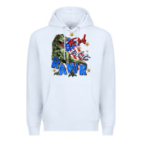 White red white rawr Premium Hoodie - Zillion Design Studio