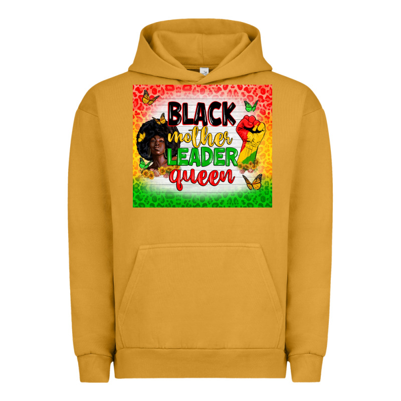 Black Mother Leader Urban Hoodie by Zillion Design Studio | Teevron