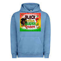 Pigment Pebble Blue Black mother leader Urban Hoodie - Zillion Design Studio