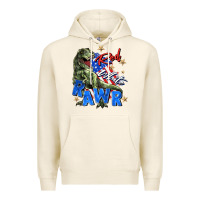 Tofu red white rawr Premium Hoodie - Zillion Design Studio