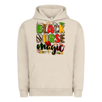 Pigment French Oak Black Nurse magic juneteenth Urban Hoodie - Zillion Design Studio