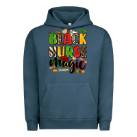 Pigment Midnight Navy Black Nurse magic juneteenth Urban Hoodie - Zillion Design Studio
