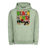 Pigment Oil Green Black Nurse magic juneteenth Urban Hoodie - Zillion Design Studio