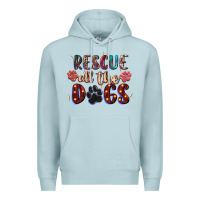 Blue Mist rescue all the dogs Premium Hoodie - Zillion Design Studio