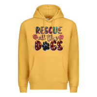 Mustard rescue all the dogs Premium Hoodie - Zillion Design Studio