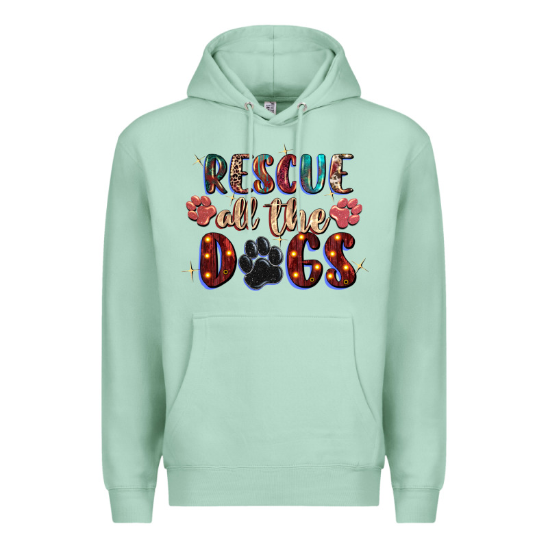 Rescue All The Dogs Premium Hoodie by Zillion Design Studio | Teevron
