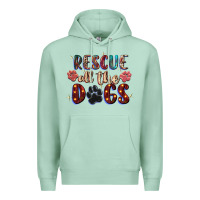 Seafoam rescue all the dogs Premium Hoodie - Zillion Design Studio