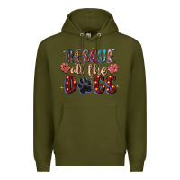 Army Green rescue all the dogs Premium Hoodie - Zillion Design Studio