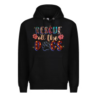 Black rescue all the dogs Premium Hoodie - Zillion Design Studio