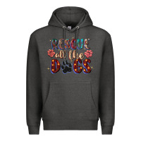 Charcoal Heather rescue all the dogs Premium Hoodie - Zillion Design Studio