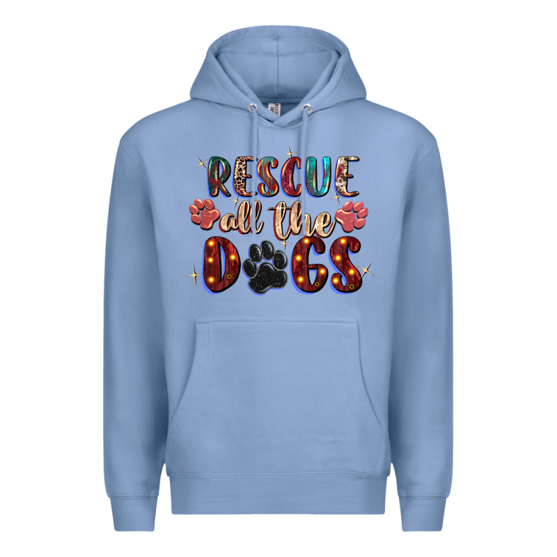 Rescue All The Dogs Premium Hoodie by Zillion Design Studio | Teevron