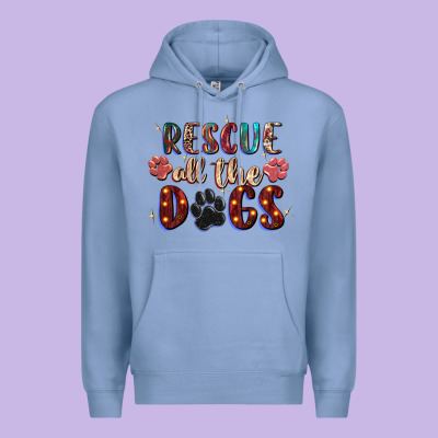 Rescue All The Dogs Premium Hoodie Designed By Zillion Design Studio