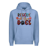 Colony Blue rescue all the dogs Premium Hoodie - Zillion Design Studio
