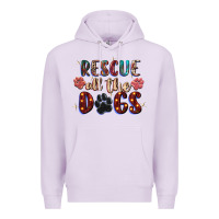 Lilac rescue all the dogs Premium Hoodie - Zillion Design Studio