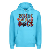 Ocean Blue rescue all the dogs Premium Hoodie - Zillion Design Studio