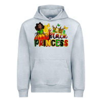 Heather Grey Black princess juneteenth Urban Hoodie - Zillion Design Studio