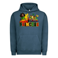 Pigment Midnight Navy Black princess juneteenth Urban Hoodie - Zillion Design Studio